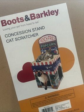 Boots & Barkley Red and Orange Concession Stand Cat Scratcher